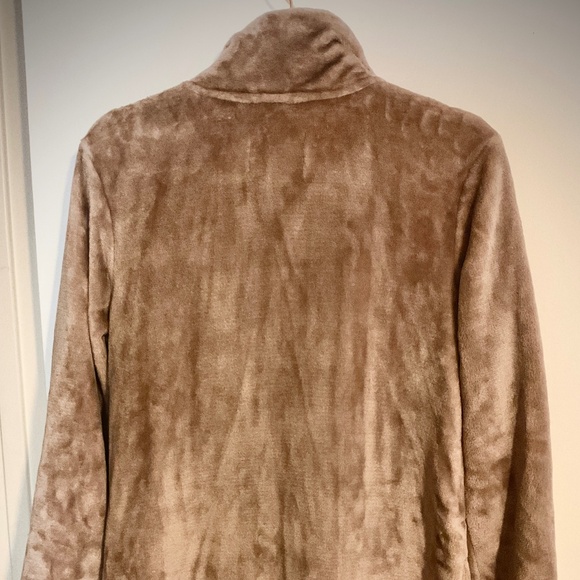 New Women’s Koolaburra by UGG Jacket Full Zip Sherpa Lined Long Length Tan XS - Picture 9 of 9